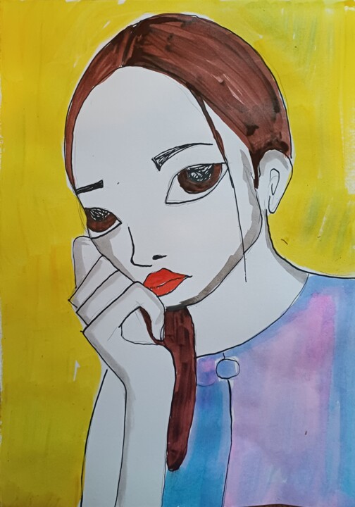 图画,  16.5x11.8 in 