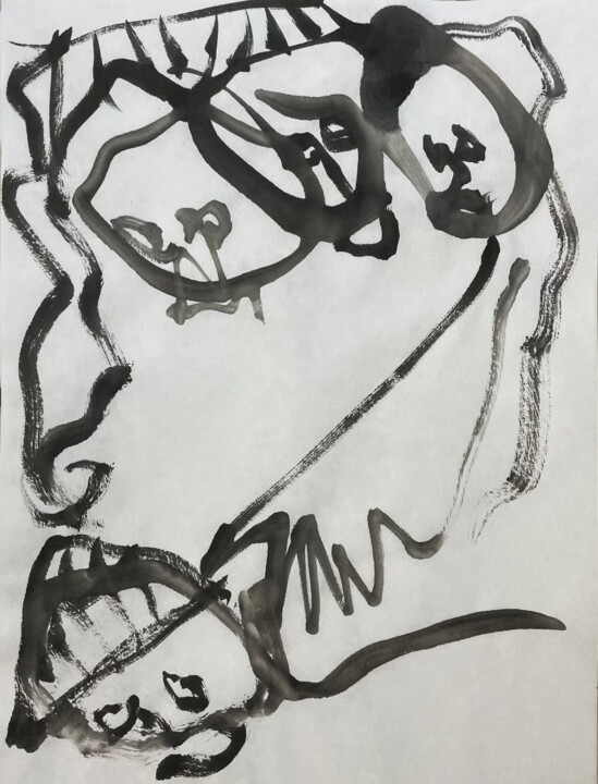 Agony (VII) Pittura, 15,8x11,8 in