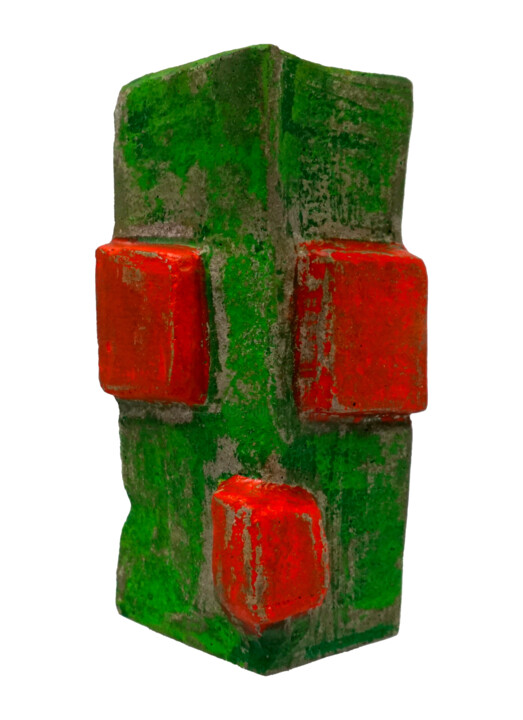 BUBEL BRUTALIST FACE 雕塑, 8.3x4.3 in