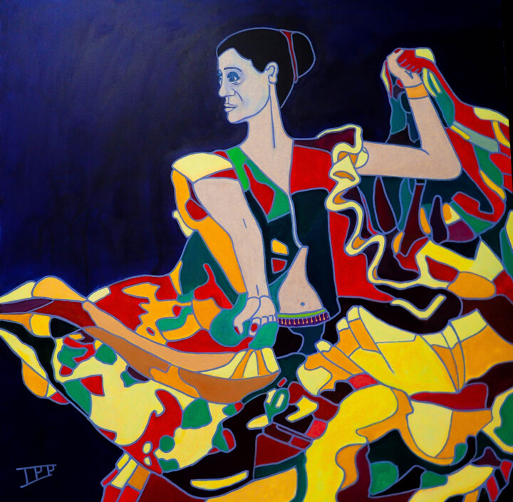 BAILAORA 绘画, 39.4x39.4 in