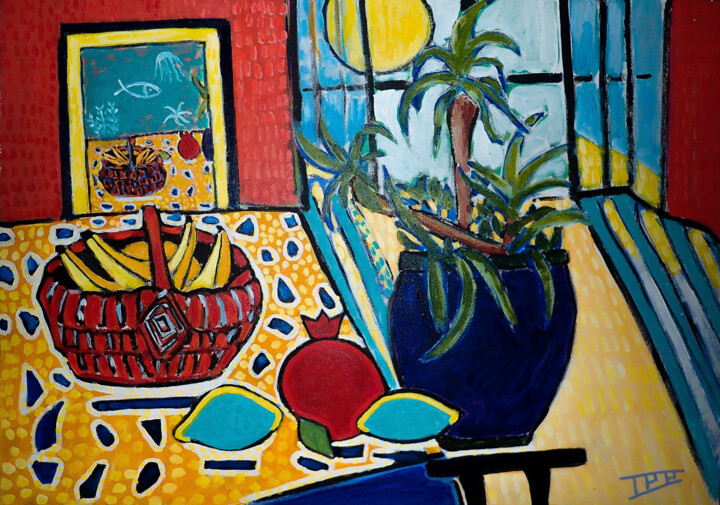 Leger comme une nature morte 绘画, 19.7x27.6 in