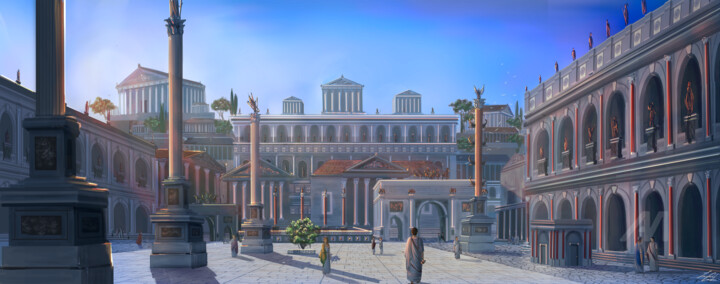 Forum Romanum - Per aspera ad astra 数字艺术