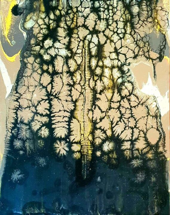 Painting titled "Abstraction 3" by Alina Lark, Original Artwork, Acrylic