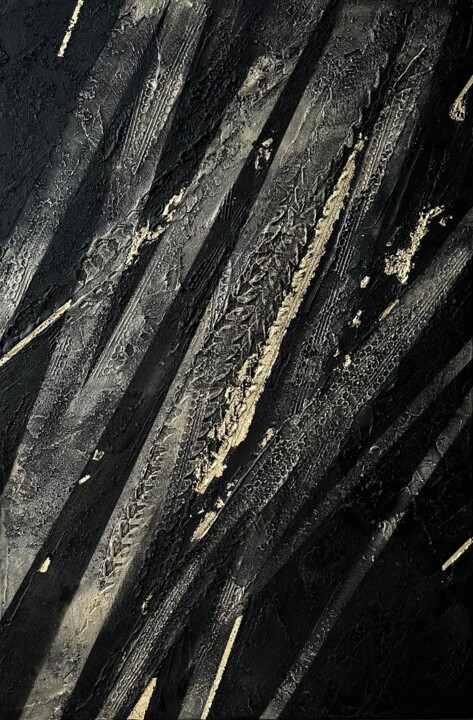 Speed of the moment, vibe of cycling, trail of the bicycle 绘画, 35.4x23.6 in
