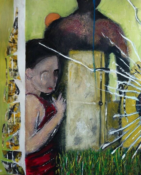 Painting titled "Serie This Time n.1…" by Alfio Catania Bruciovento, Original Artwork, Acrylic Mounted on Other rigid panel