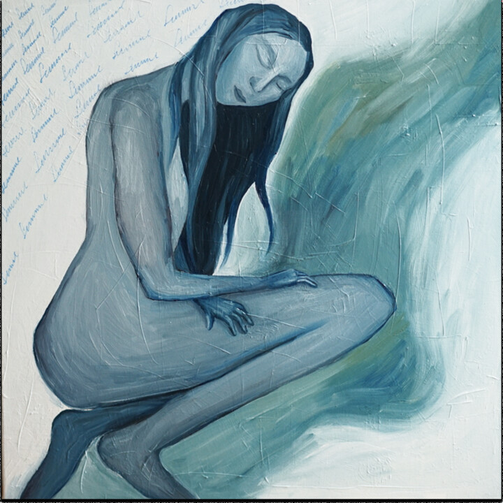 Femme 绘画, 23.6x23.6 in