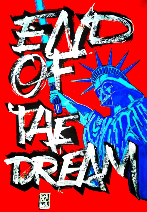 END OF THE DREAM Pittura, 43,3x29,5 in