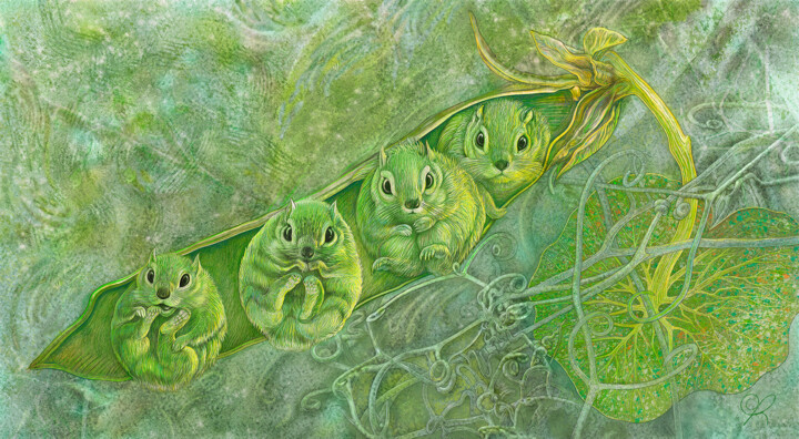 Ecossage Digitale Kunst, 15,4x23,6 in