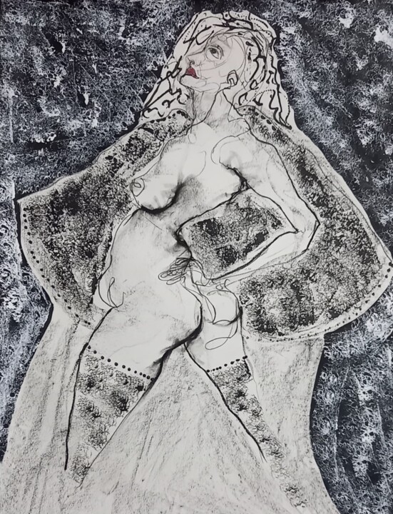 revue 그림, 25.6x19.7 in