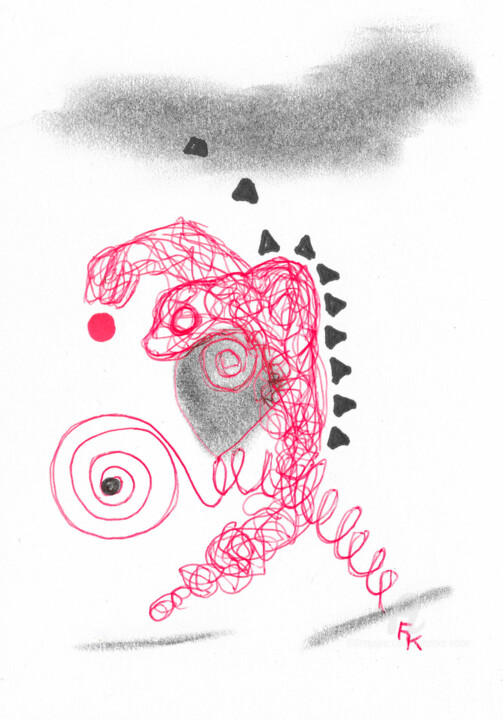 Kontaktimprovisation Nr. 7 图画, 8.3x5.8 in