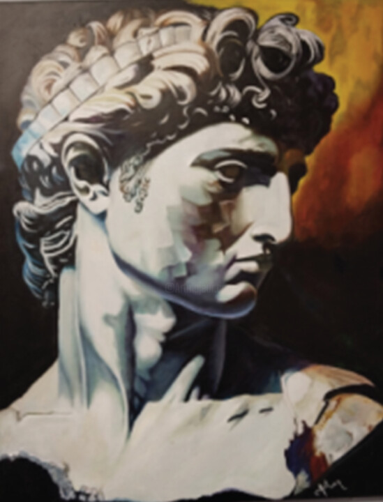 GOD APOLLO 绘画, 39.4x27.6 in