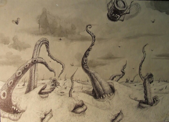 Salvador Dali 5 Рисунок, 12,2x16,9 in