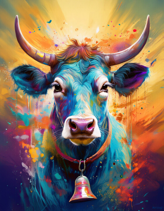 Cow Digital Portrait 101 数字艺术