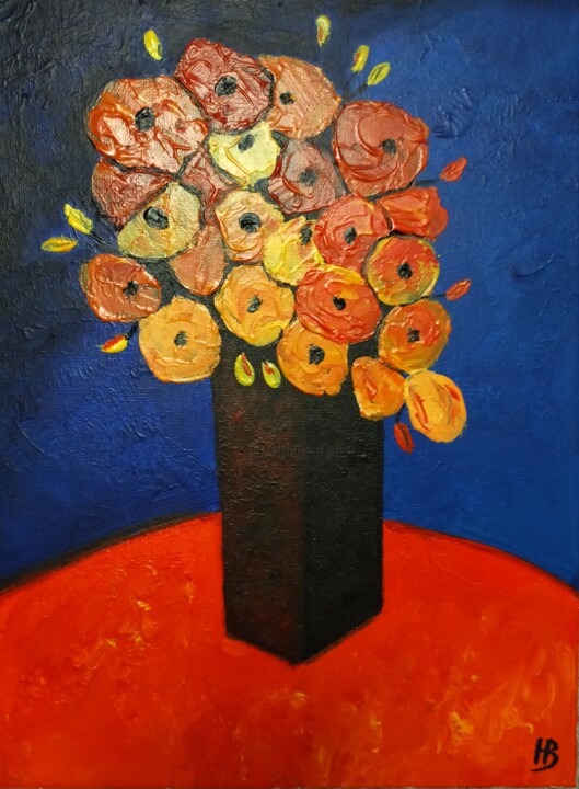 Fleurs 7 绘画, 15.8x11.8 in