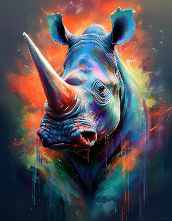 Rhino Digital Portrait 105 数字艺术