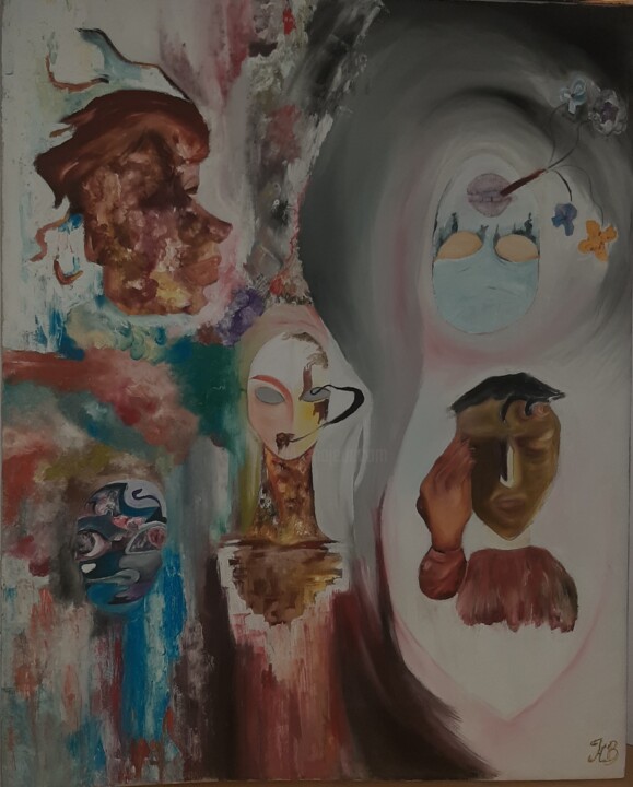 emotions 绘画, 29.5x23.6 in