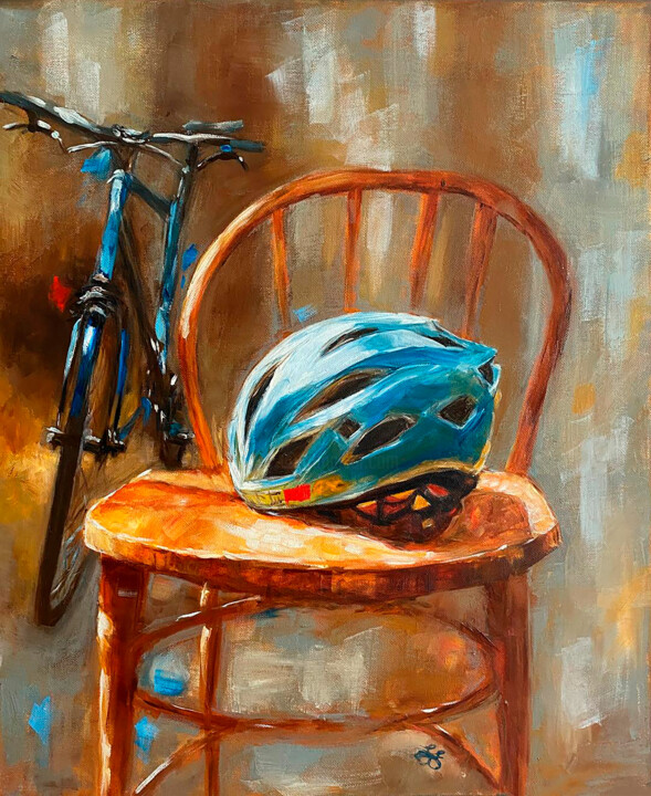 Rest after the trip 绘画, 21.7x18.1 in
