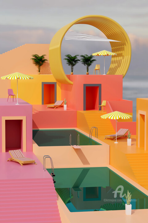 futuristic hotel 003 Digital Arts