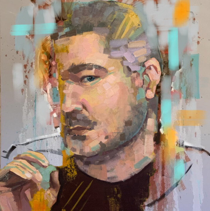 Портрет мужчины 绘画, 27.6x23.6 in