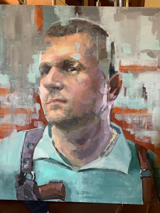 Портрет мужчины 2 绘画, 31.5x23.6 in