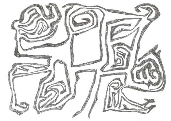 Dessein 2008-73 그림, 8.3x11.7 in