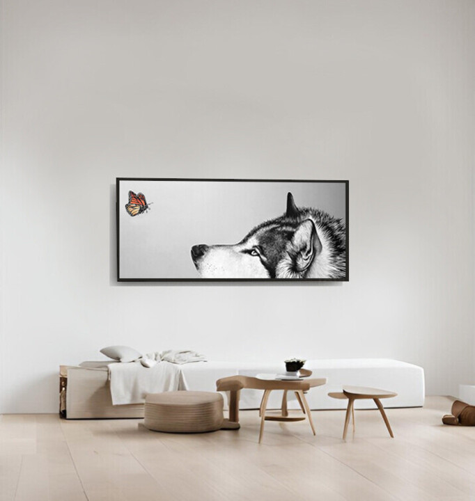 Work presented framed