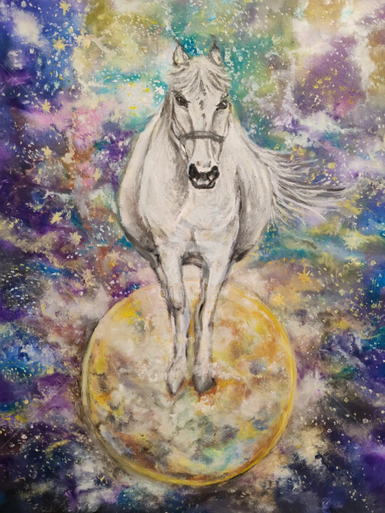 Planet of the white Mare 绘画, 27.6x19.7 in