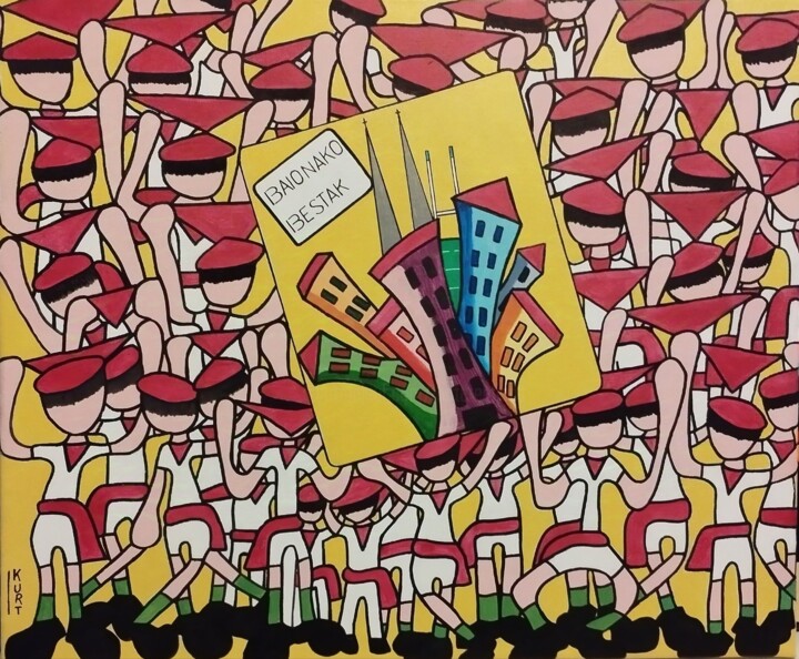 Txupinazo !! 绘画, 19.7x23.6 in