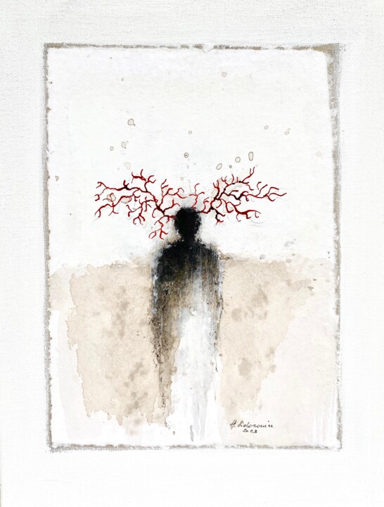 "HARMONIE" 2023 绘画, 15x11.8 in