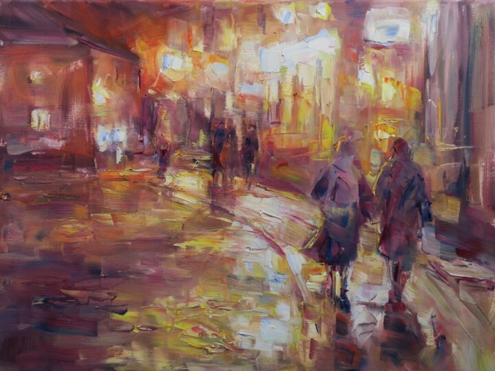La vie nocturne XV Malarstwo, 23,6x31,5 in