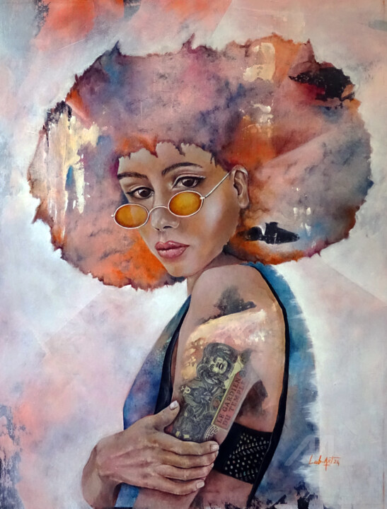 Nina, la gardienne du temple 绘画, 31.5x23.6 in