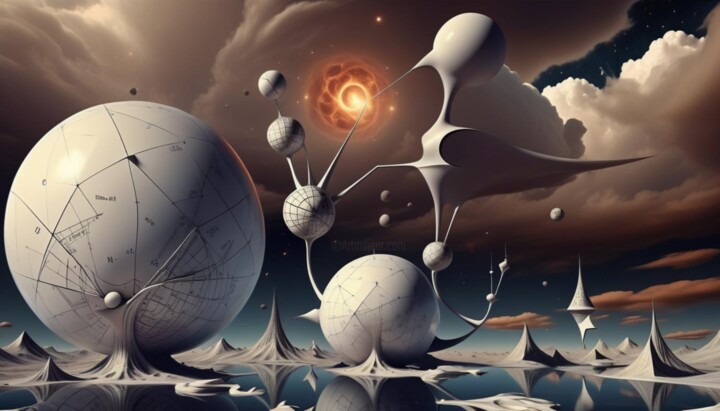 Digital Arts titled "Resonant Structures" by Danyel Carinzia, Original Artwork, Digital Painting