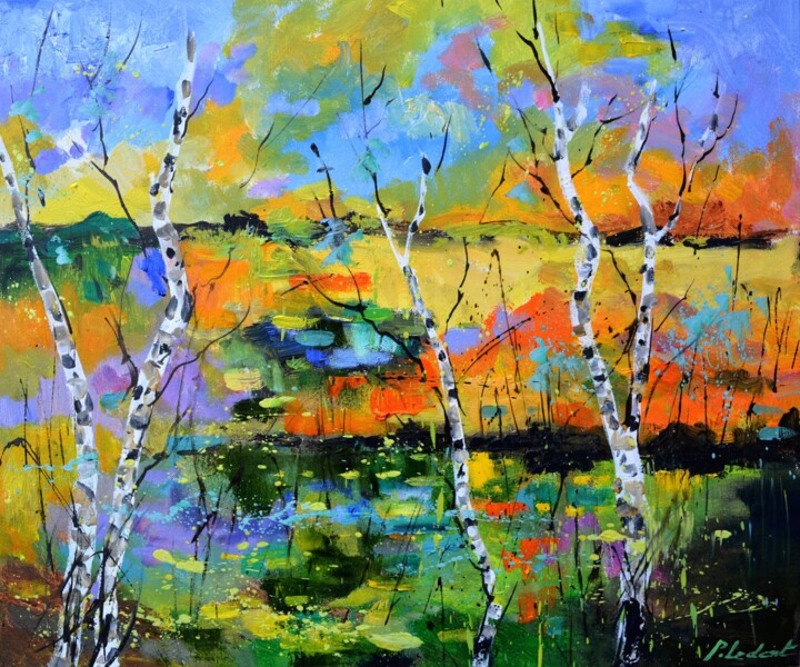 Autumn colors 绘画, 19.7x23.6 in