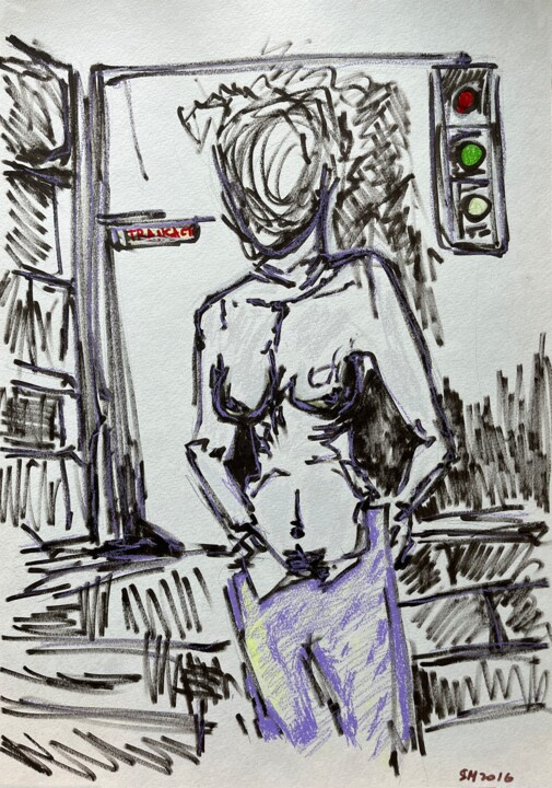 IUyw / The city - {$M} 图画, 16.5x11.4 in