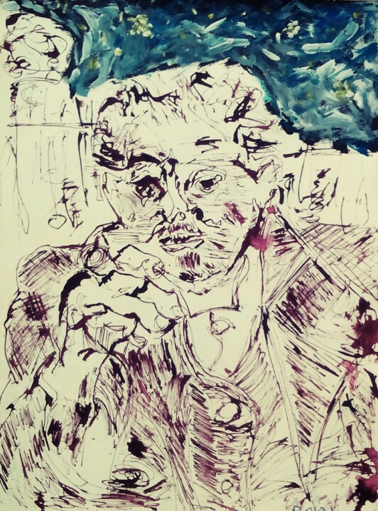 Dr gachet 绘画, 12.6x9.5 in