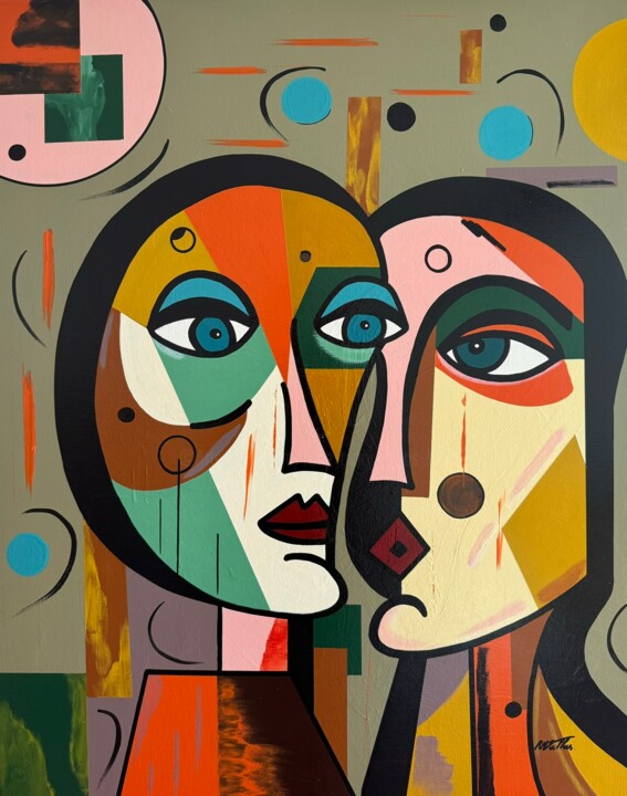 Family Secret Pittura, 31,9x25,6 in