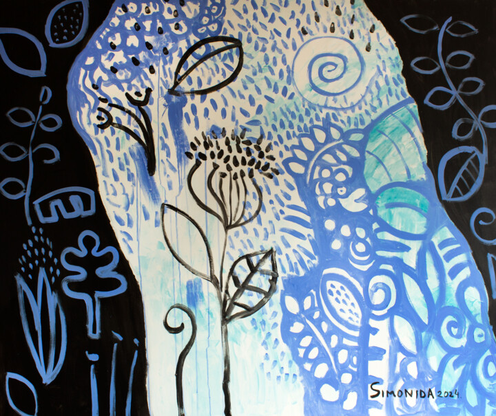 Blue Harmony Pittura, 61x72,8 in