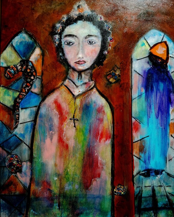 Cloaka vit trop. Картина, 27,6x19,7 in