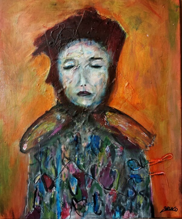 Peinture intitulée "A fermer les yeux p…" par Bruno Briatte, Œuvre d'art originale, Acrylique