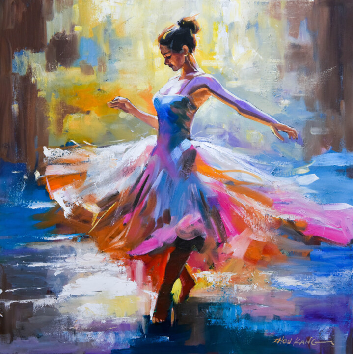 ballet dancer 1 绘画, 24x24 in