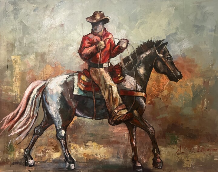 Texas rider 绘画, 36x48 in