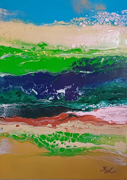 Harmony Unleashed: Relaxation and Release to the Universe Tablo, 27,6x19,7 in