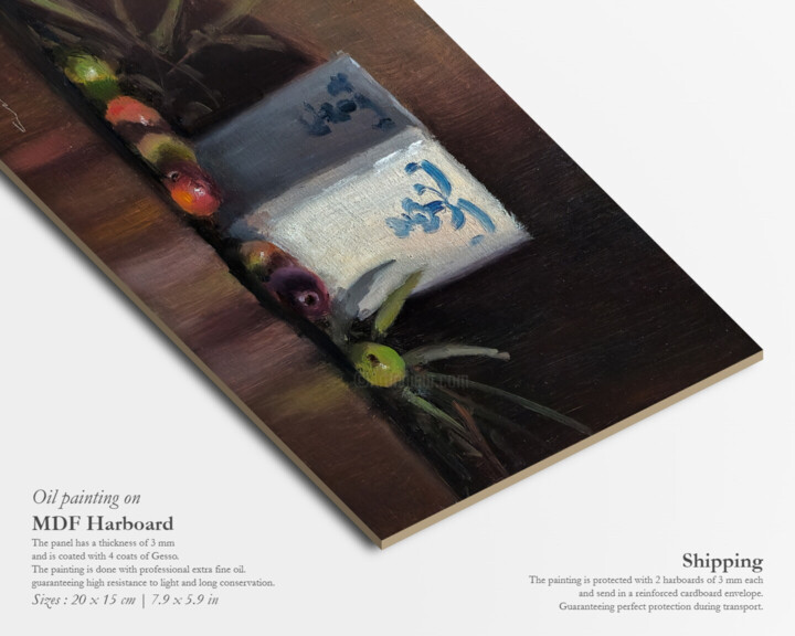 Artwork's surface or texture