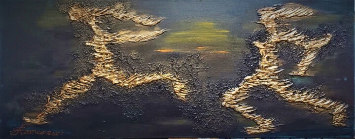 绘画,  16x40 in 