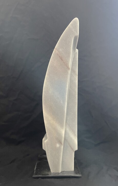 Sculpture intitulée "INITIALE. Pierre Ma…" par Daniel Sanchez, Œuvre d'art originale, Pierre