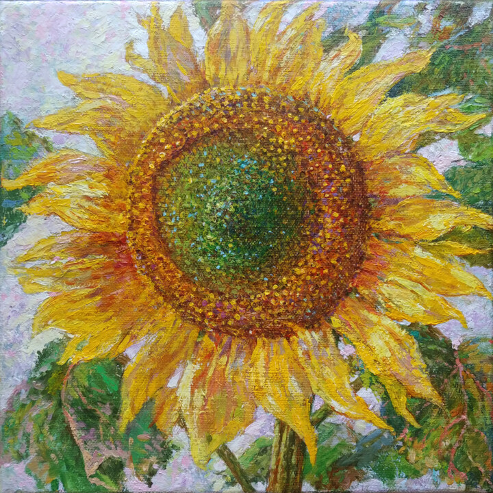 Flower of the Sun 绘画, 11.8x11.8 in