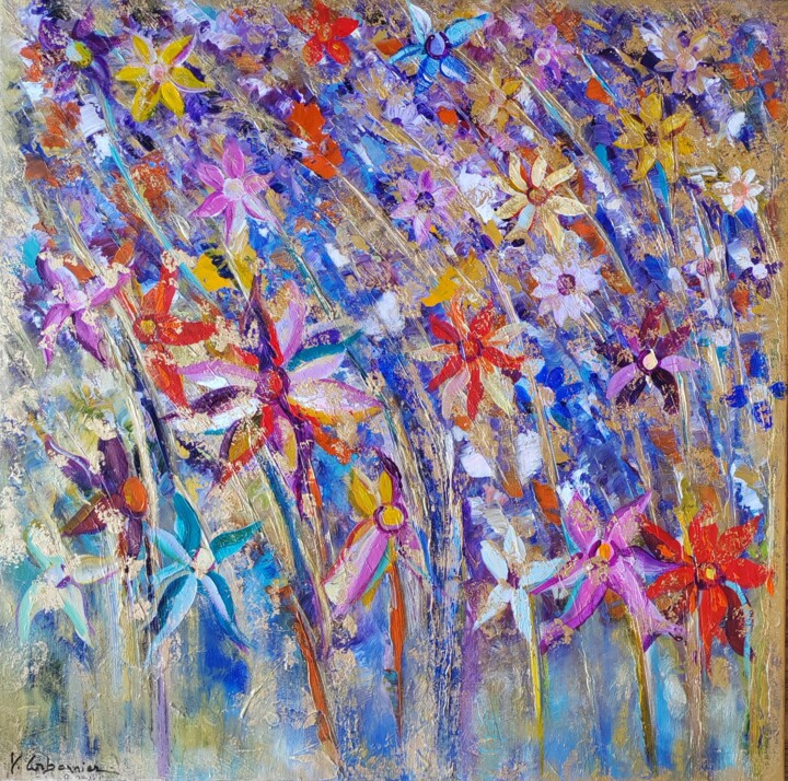 Les fleurs de l'enfance 绘画, 31.5x31.5 in