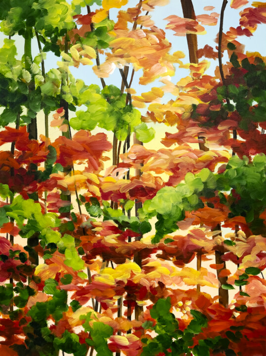 Autumn forest 绘画, 31.5x23.6 in