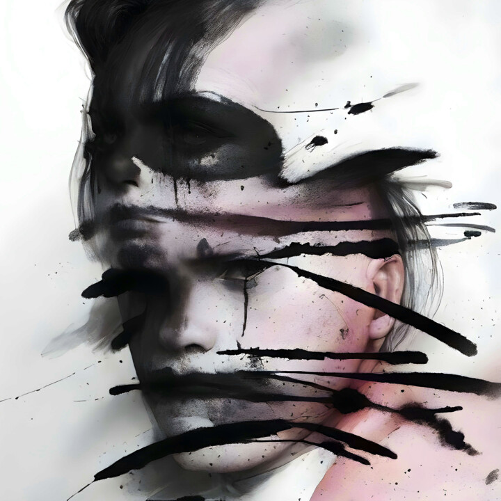 Digitale Kunst getiteld "Abstract of memory…" door Cwgraphy, Origineel Kunstwerk, 2D Digital Work