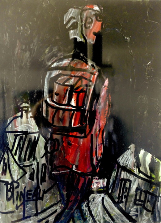P099H33 En quête 绘画, 13x9.5 in